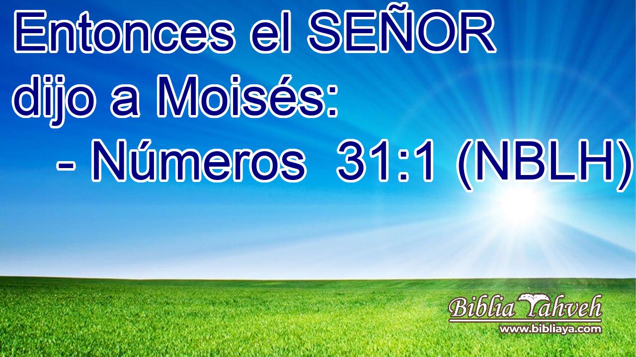  Entonces el SEÑOR dijo a Moisés: 