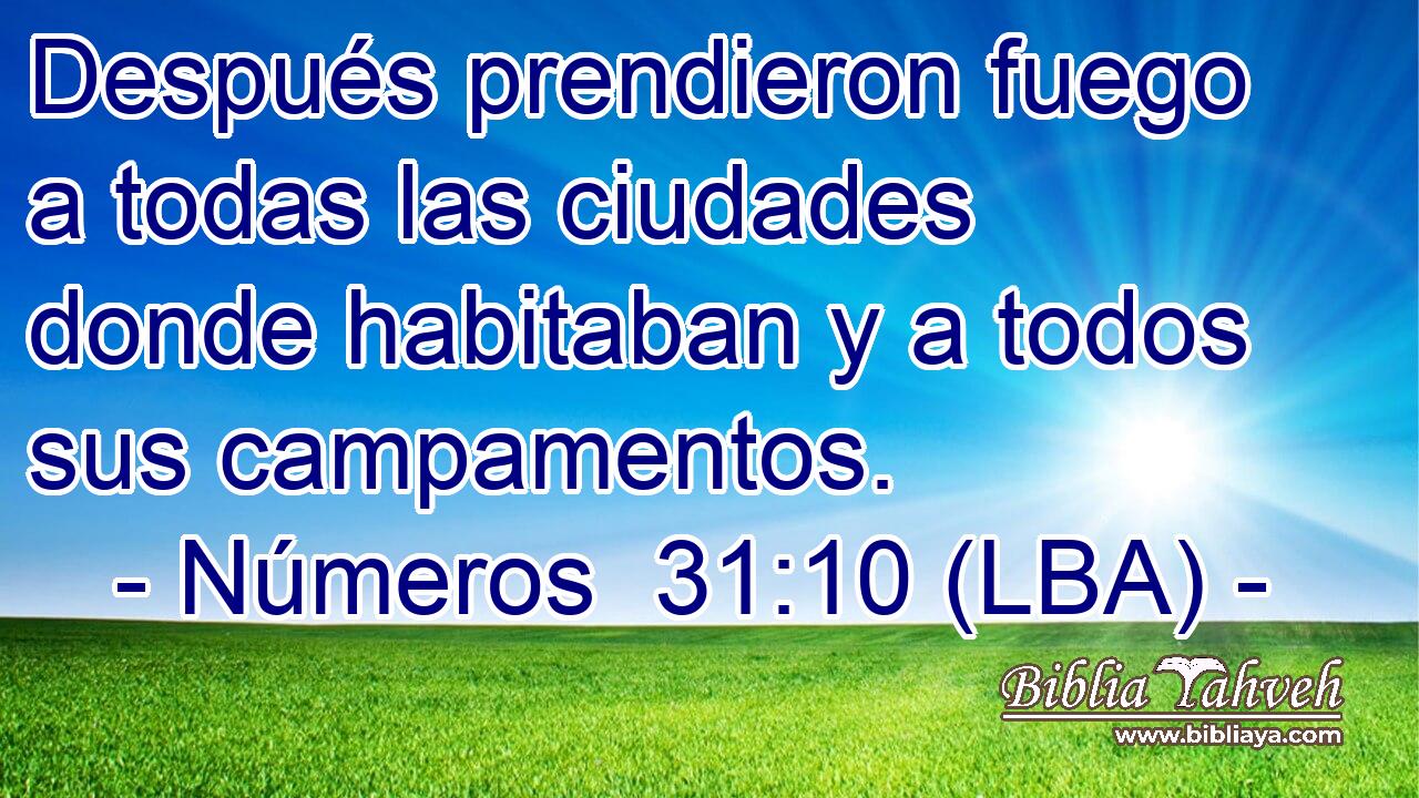 Después prendieron fuego a todas las ciudades donde habitaban y a todos sus campamentos.