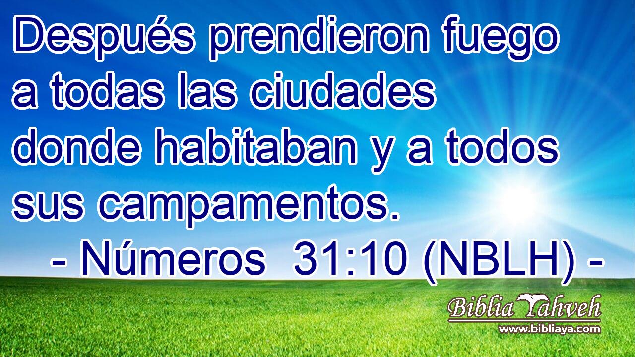  Después prendieron fuego a todas las ciudades donde habitaban y a todos sus campamentos. 