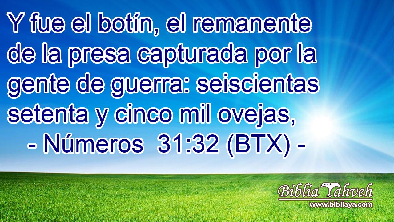 Y fue el botín, el remanente de la presa capturada por la gente de guerra: seiscientas setenta y cinco mil ovejas,