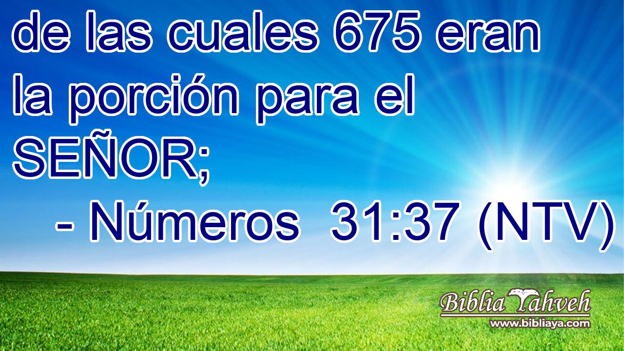 de las cuales 675 eran la porción para el SEÑOR;