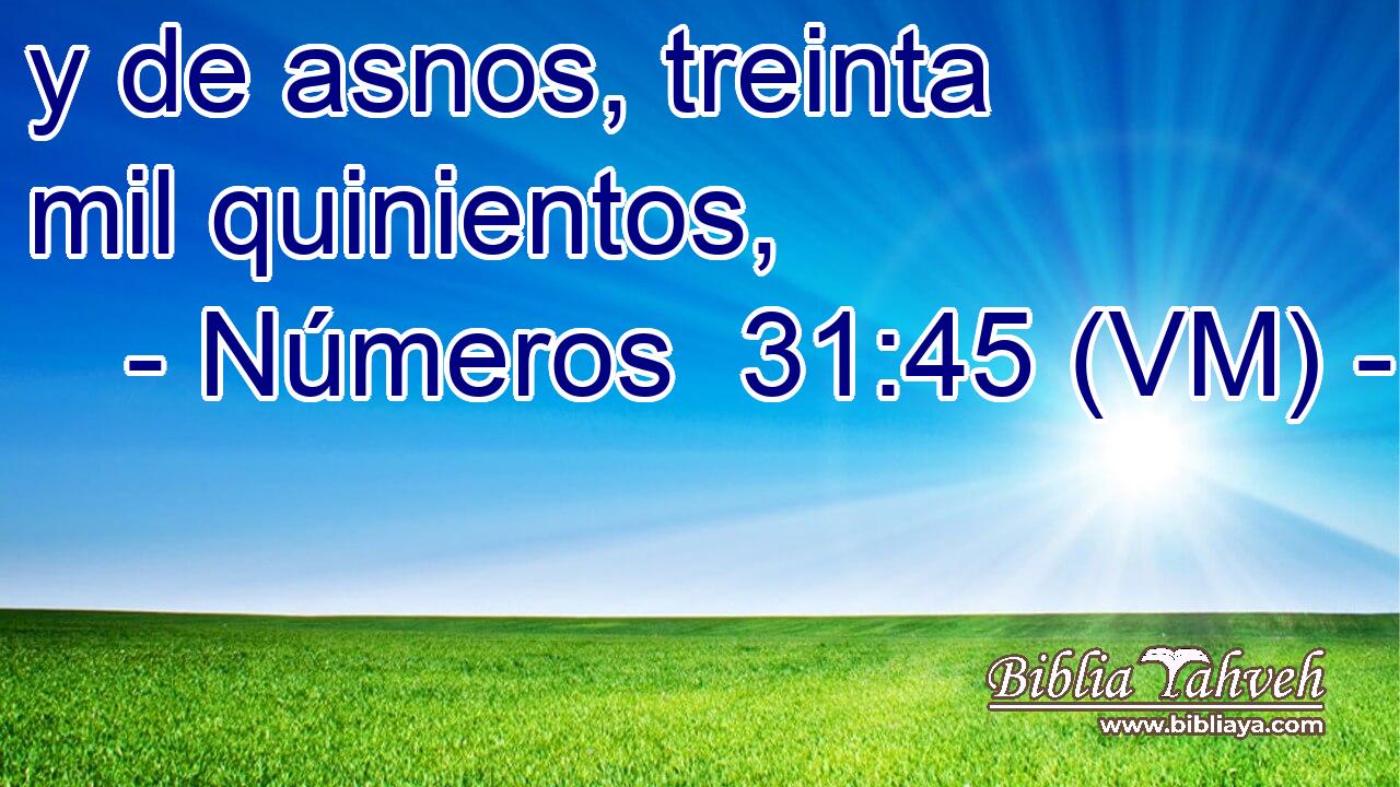  y de asnos, treinta mil quinientos, 