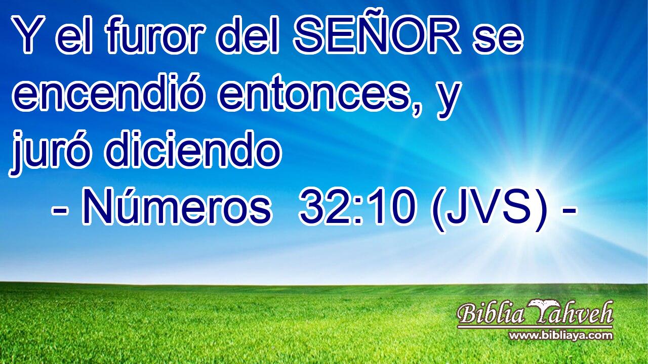 Y el furor del SEÑOR se encendió entonces, y juró diciendo
