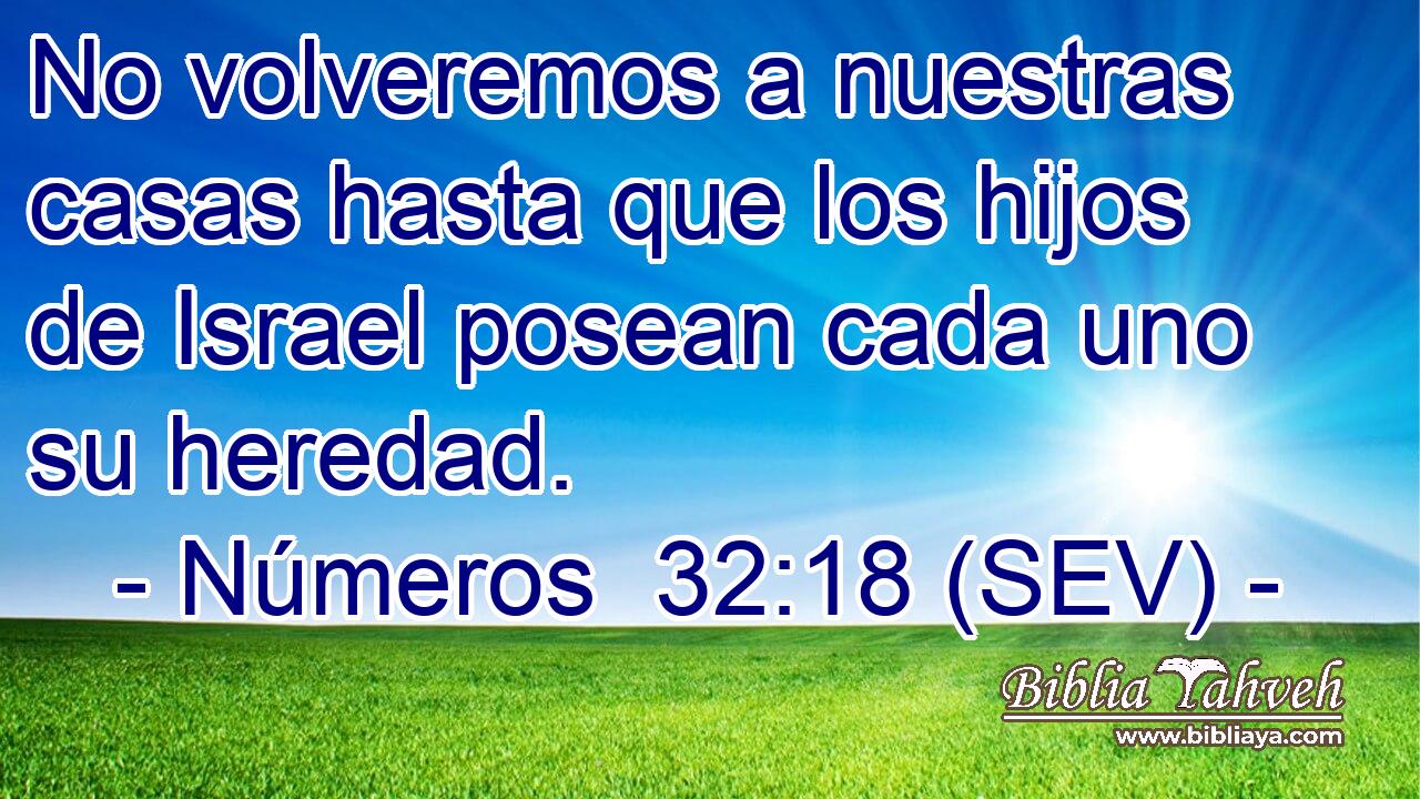 No volveremos a nuestras casas hasta que los hijos de Israel posean cada uno su heredad.