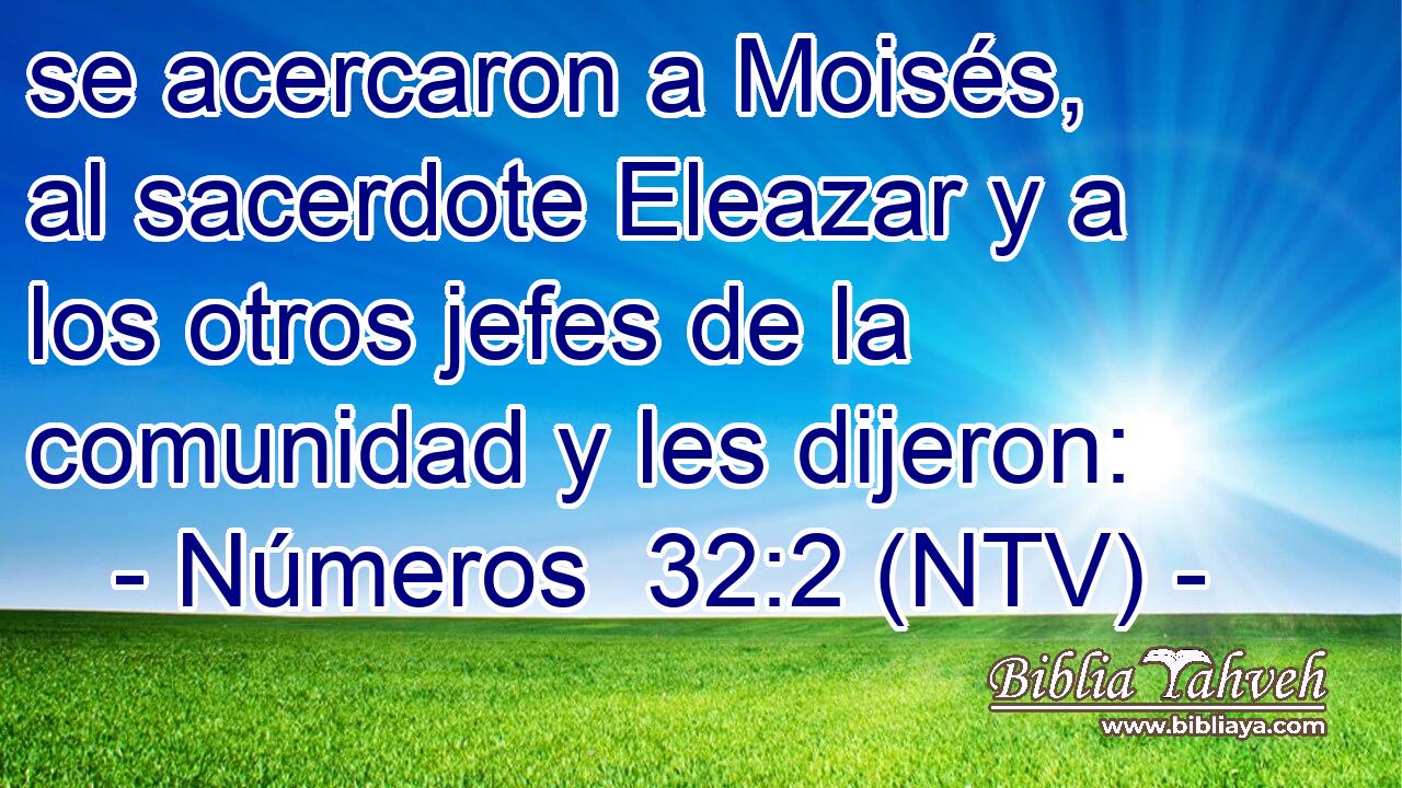 se acercaron a Moisés, al sacerdote Eleazar y a los otros jefes de la comunidad y les dijeron: