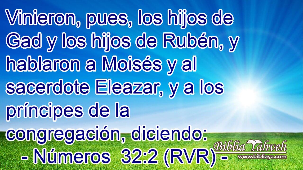 Vinieron, pues, los hijos de Gad y los hijos de Rubén, y hablaron a Moisés y al sacerdote Eleazar, y a los príncipes de la congregación, diciendo: