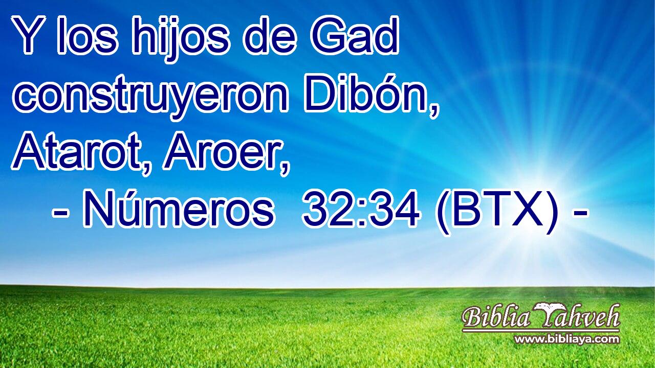 Y los hijos de Gad construyeron Dibón, Atarot, Aroer,