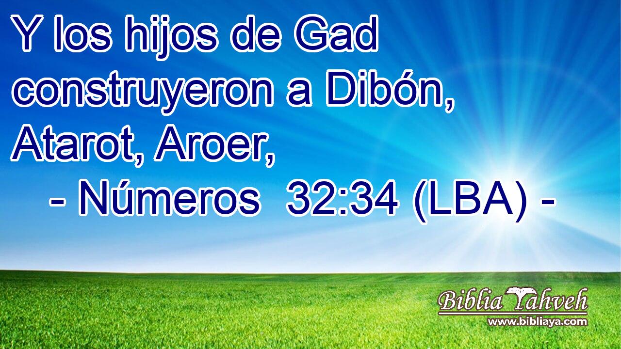 Y los hijos de Gad construyeron a Dibón, Atarot, Aroer,