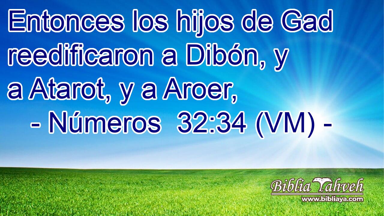  Entonces los hijos de Gad reedificaron a Dibón, y a Atarot, y a Aroer, 