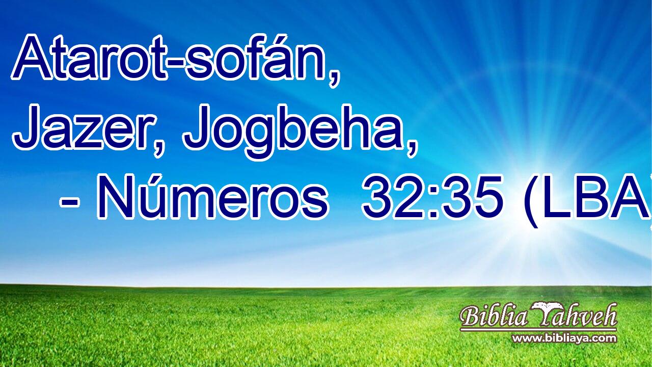 Atarot-sofán, Jazer, Jogbeha,