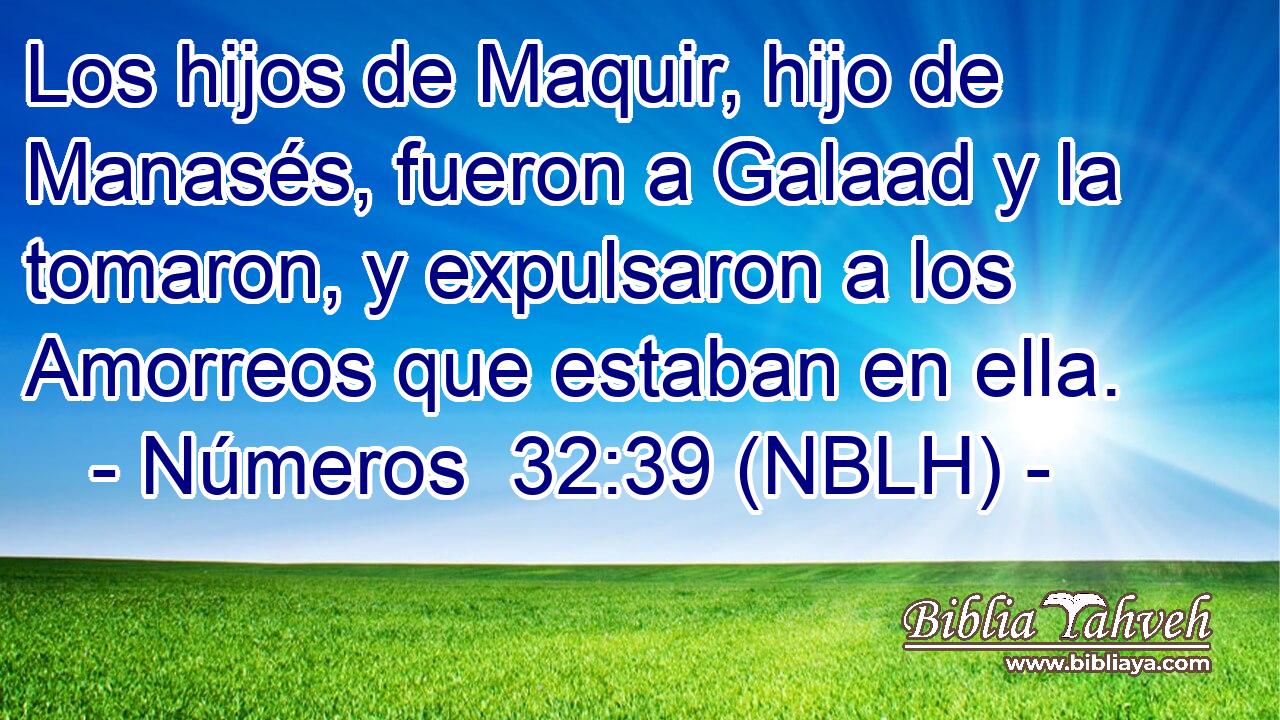  Los hijos de Maquir, hijo de Manasés, fueron a Galaad y la tomaron, y expulsaron a los Amorreos que estaban en ella. 