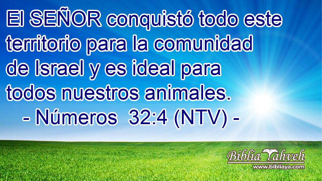El SEÑOR conquistó todo este territorio para la comunidad de Israel y es ideal para todos nuestros animales.