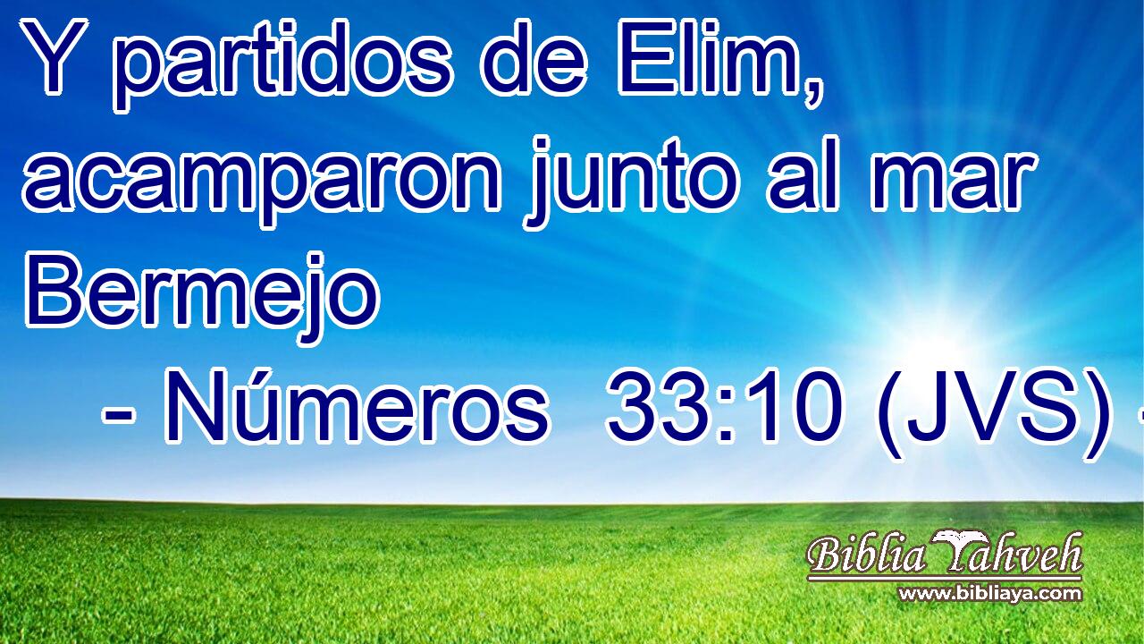 Y partidos de Elim, acamparon junto al mar Bermejo