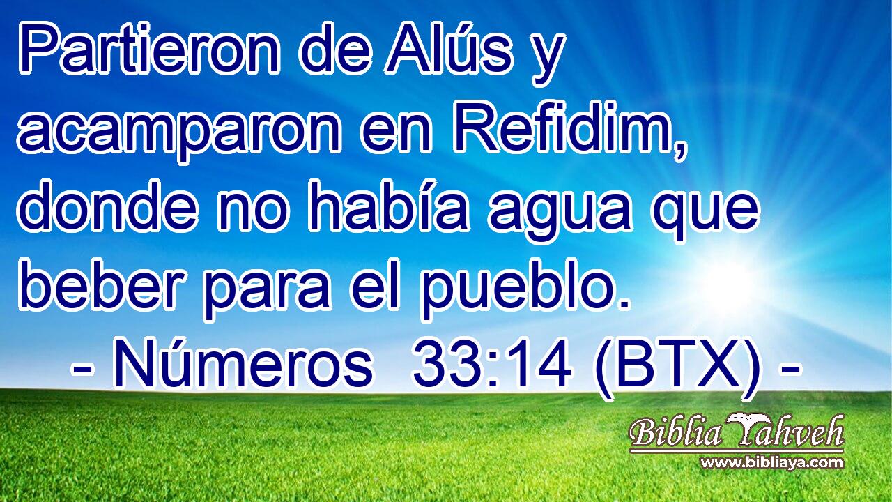 Partieron de Alús y acamparon en Refidim, donde no había agua que beber para el pueblo.