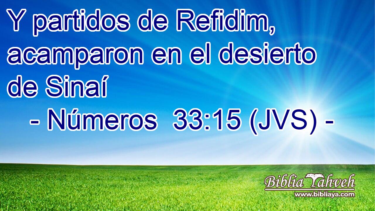 Y partidos de Refidim, acamparon en el desierto de Sinaí