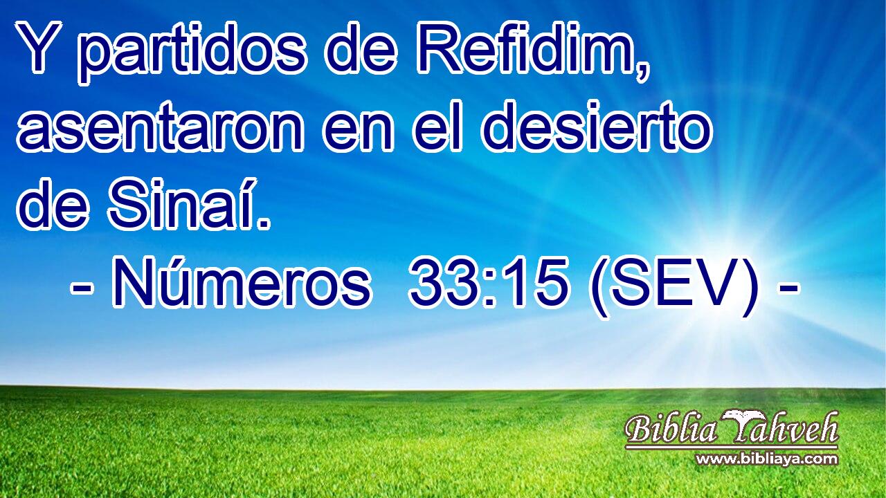 Y partidos de Refidim, asentaron en el desierto de Sinaí.