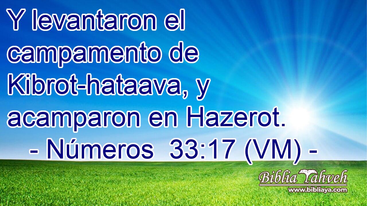  Y levantaron el campamento de Kibrot-hataava, y acamparon en Hazerot. 