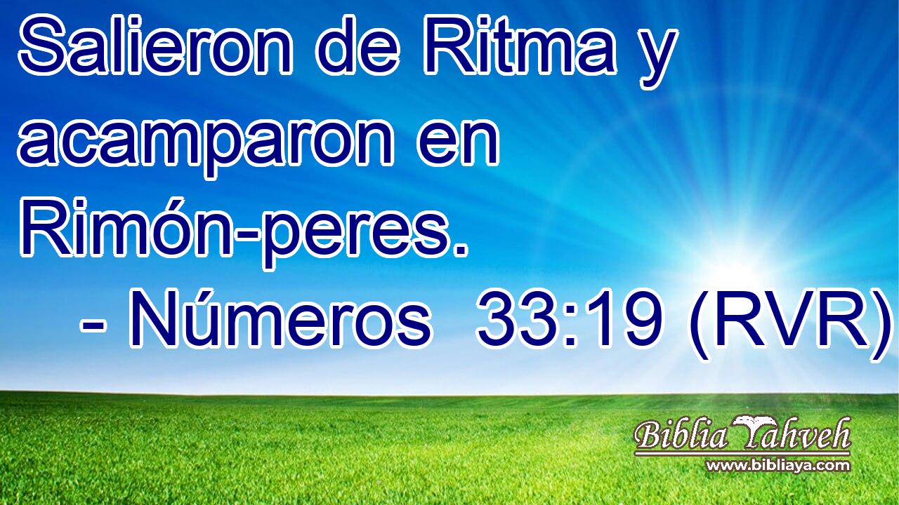 Salieron de Ritma y acamparon en Rimón-peres.