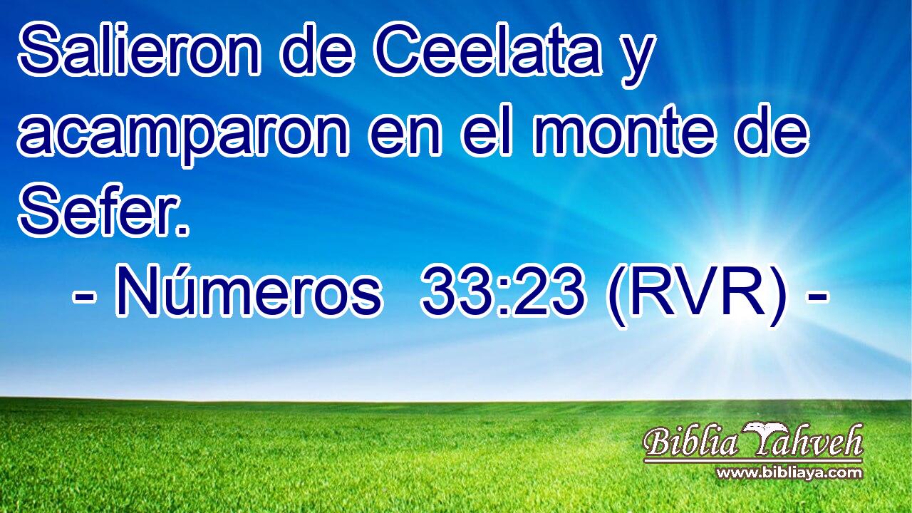 Salieron de Ceelata y acamparon en el monte de Sefer.