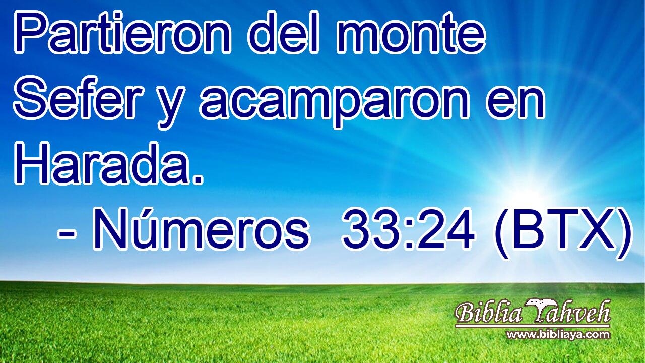 Partieron del monte Sefer y acamparon en Harada.
