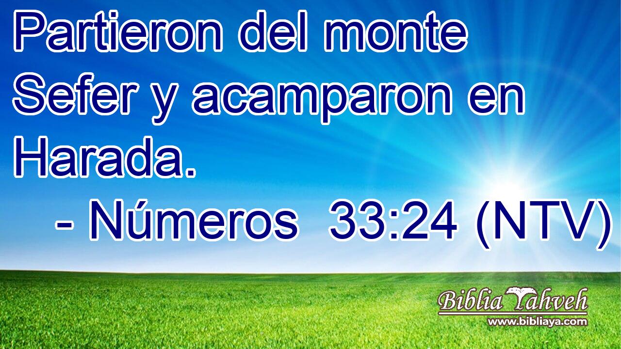 Partieron del monte Sefer y acamparon en Harada.