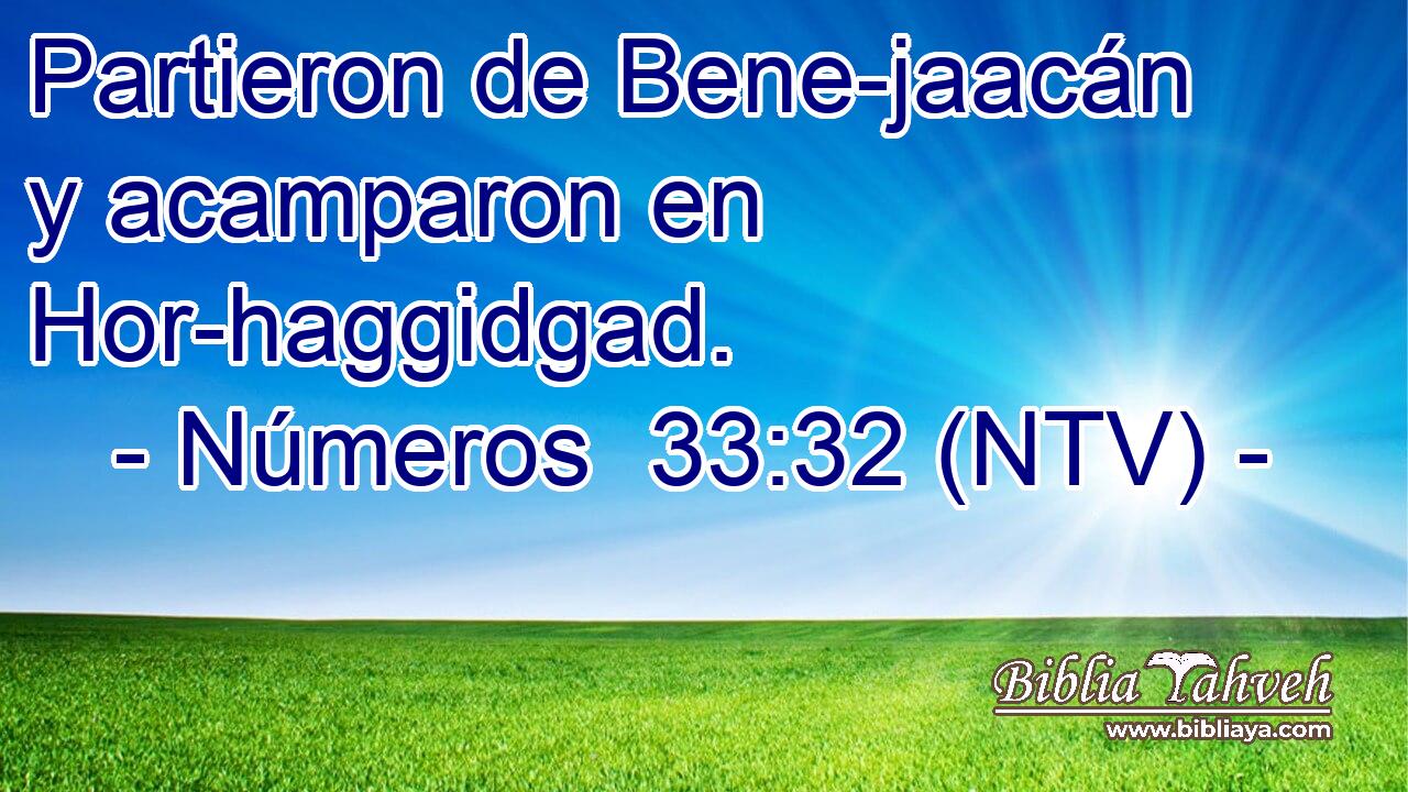 Partieron de Bene-jaacán y acamparon en Hor-haggidgad.