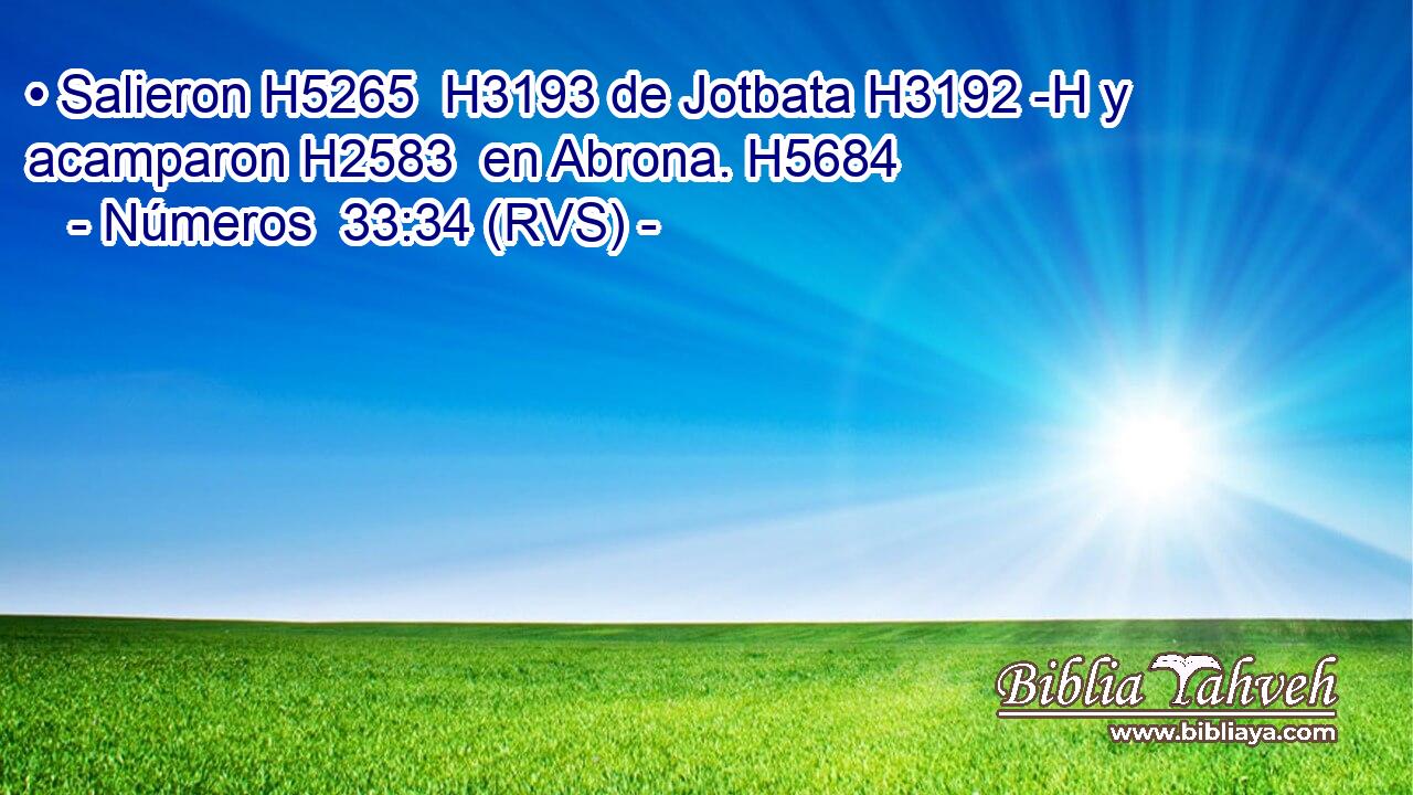 • Salieron H5265  H3193 de Jotbata H3192 -H y acamparon H2583  en Abrona. H5684  