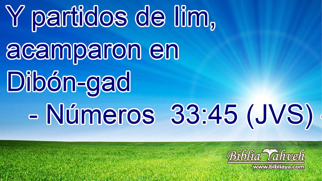 Y partidos de Iim, acamparon en Dibón-gad