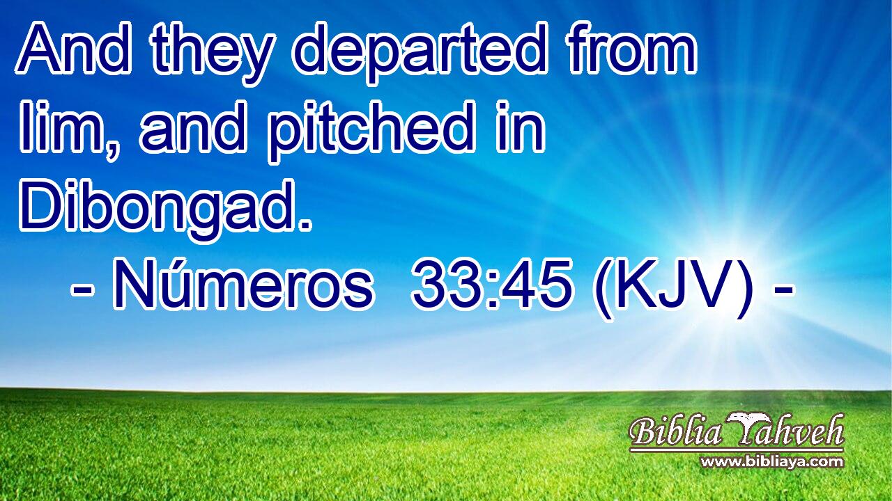 And they departed from Iim, and pitched in Dibongad.