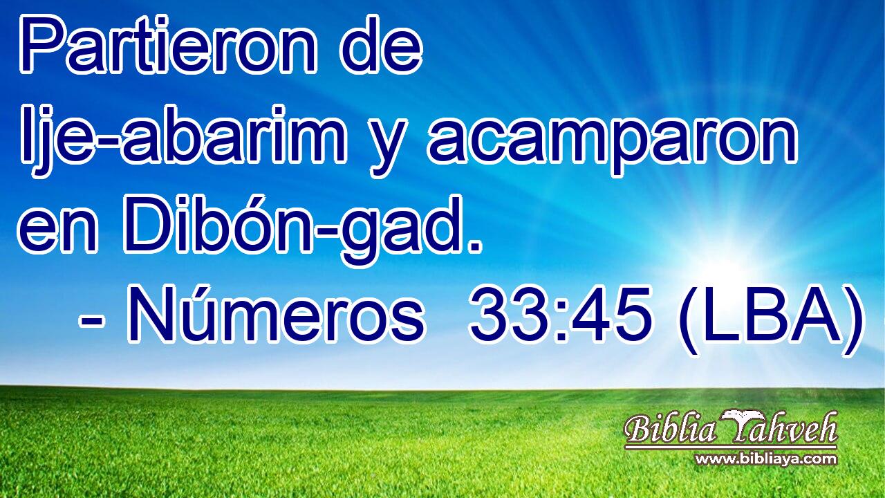 Partieron de Ije-abarim y acamparon en Dibón-gad.