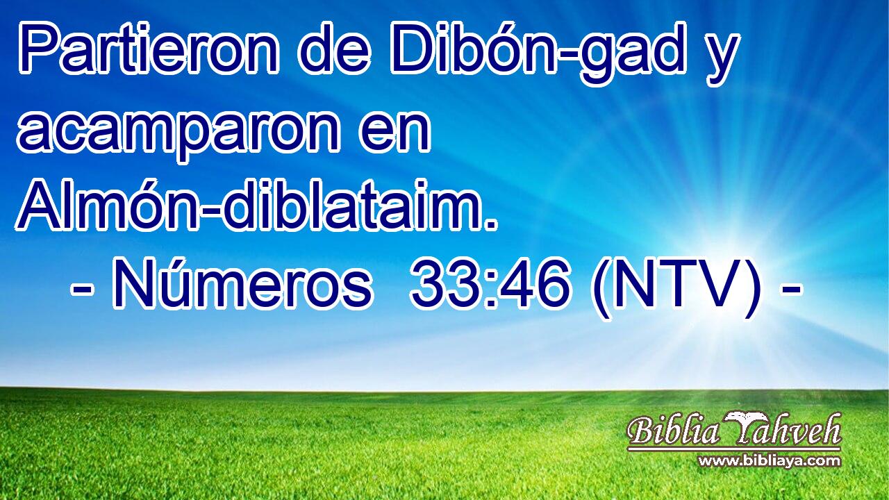 Partieron de Dibón-gad y acamparon en Almón-diblataim.