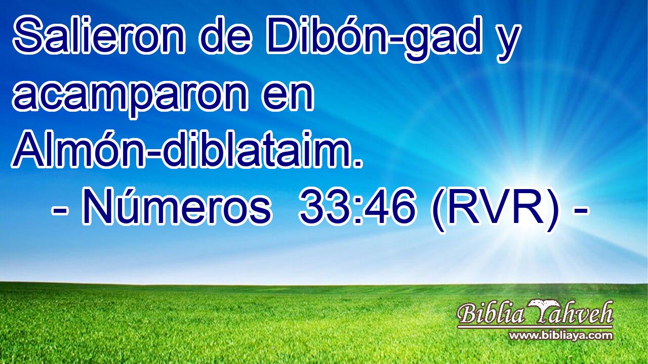 Salieron de Dibón-gad y acamparon en Almón-diblataim.