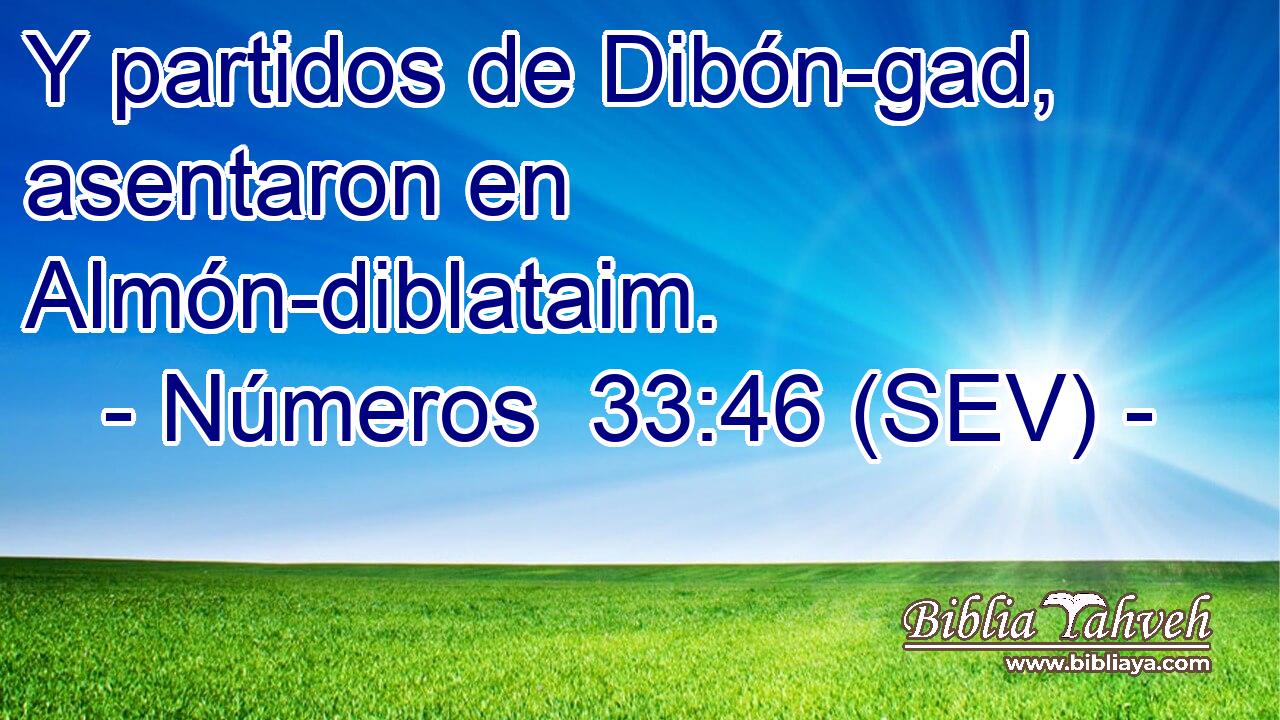 Y partidos de Dibón-gad, asentaron en Almón-diblataim.