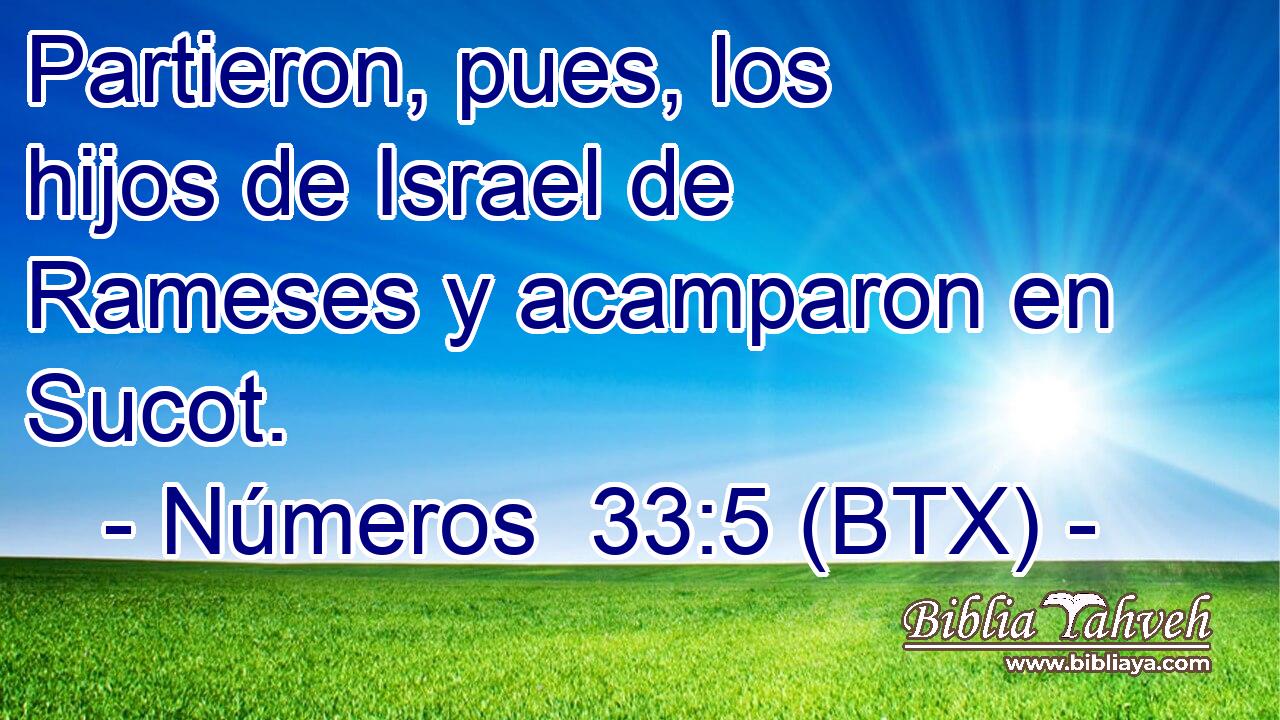 Partieron, pues, los hijos de Israel de Rameses y acamparon en Sucot.