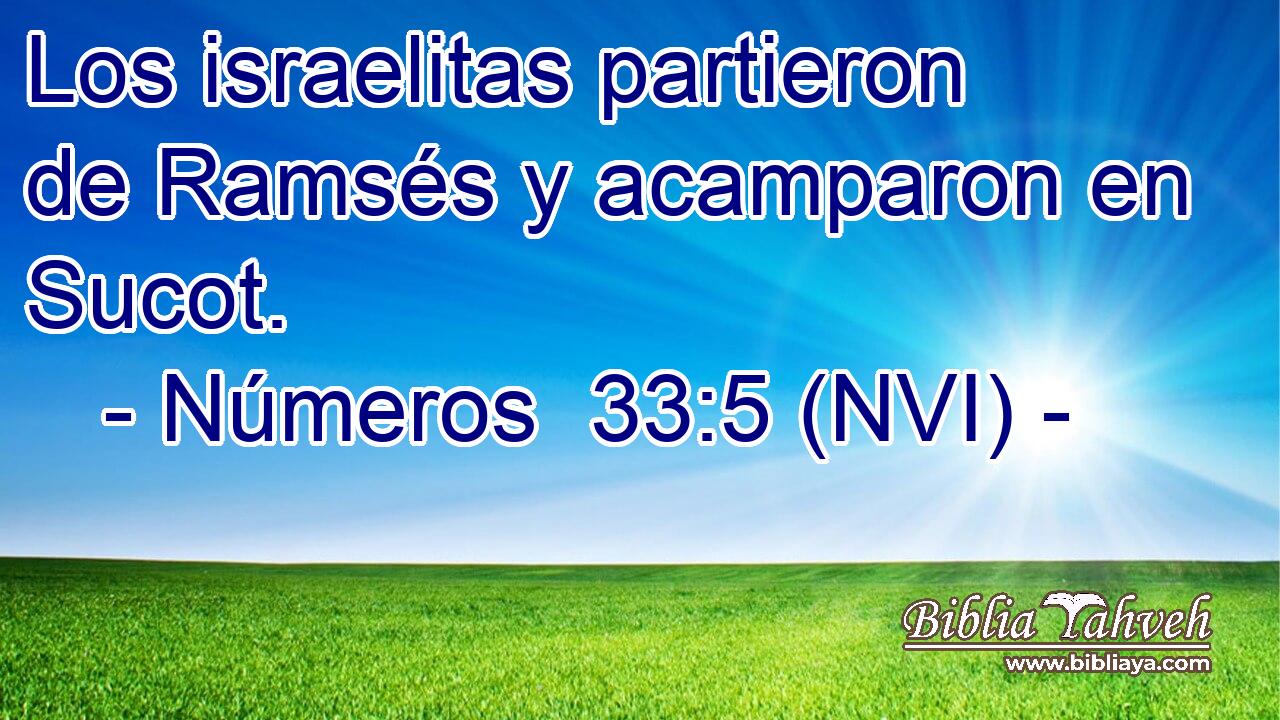  Los israelitas partieron de Ramsés y acamparon en Sucot. 