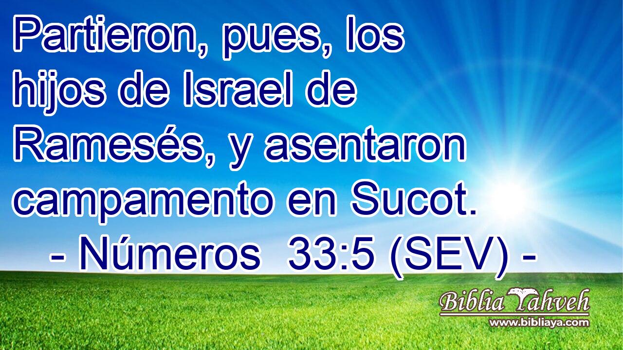 Partieron, pues, los hijos de Israel de Ramesés, y asentaron campamento en Sucot.