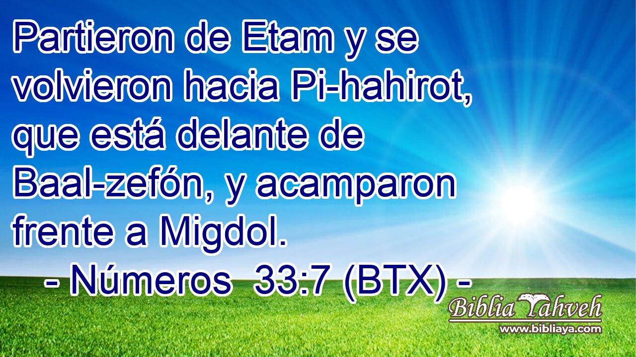 Partieron de Etam y se volvieron hacia Pi-hahirot, que está delante de Baal-zefón, y acamparon frente a Migdol.