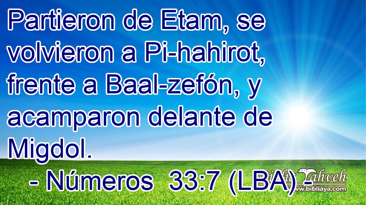 Partieron de Etam, se volvieron a Pi-hahirot, frente a Baal-zefón, y acamparon delante de Migdol.