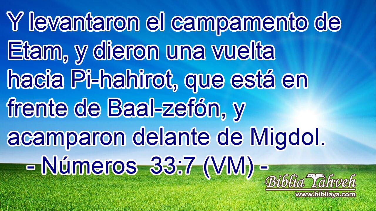  Y levantaron el campamento de Etam, y dieron una vuelta hacia Pi-hahirot, que está en frente de Baal-zefón, y acamparon delante de Migdol. 