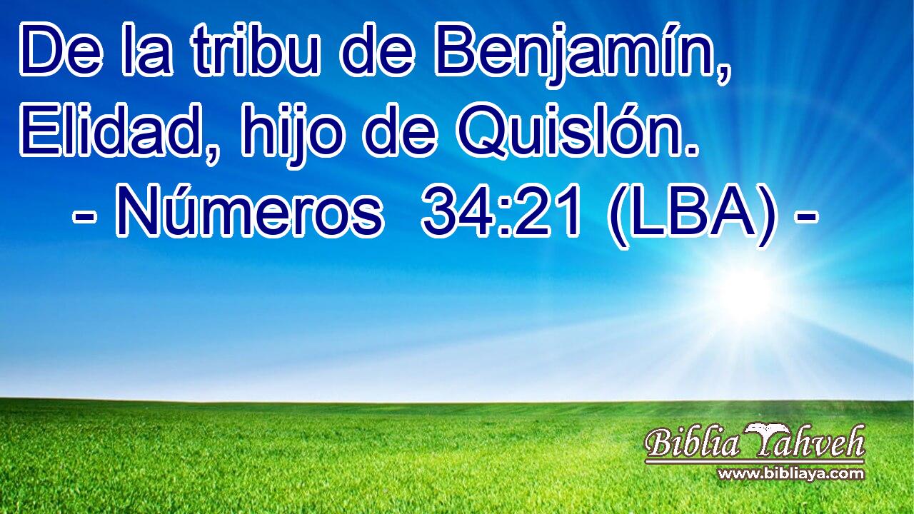 De la tribu de Benjamín, Elidad, hijo de Quislón.