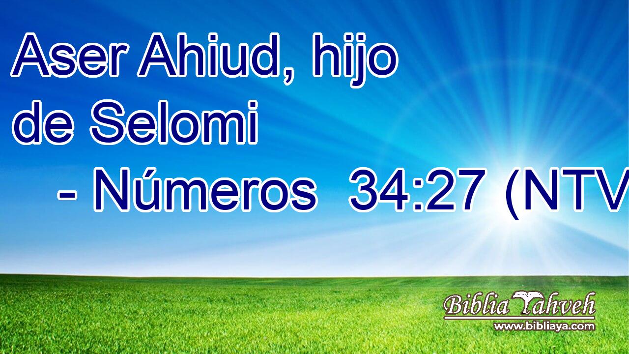Aser Ahiud, hijo de Selomi