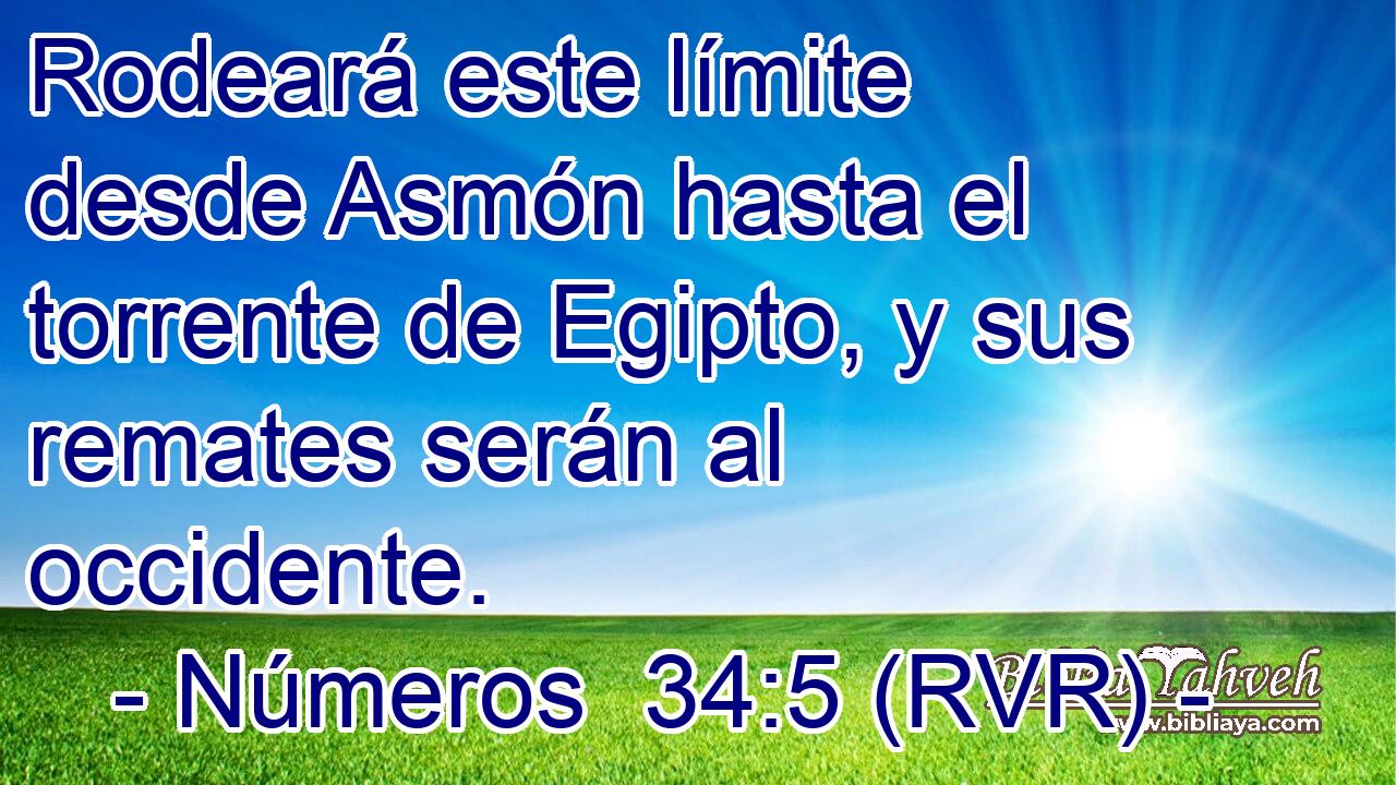 Rodeará este límite desde Asmón hasta el torrente de Egipto, y sus remates serán al occidente.