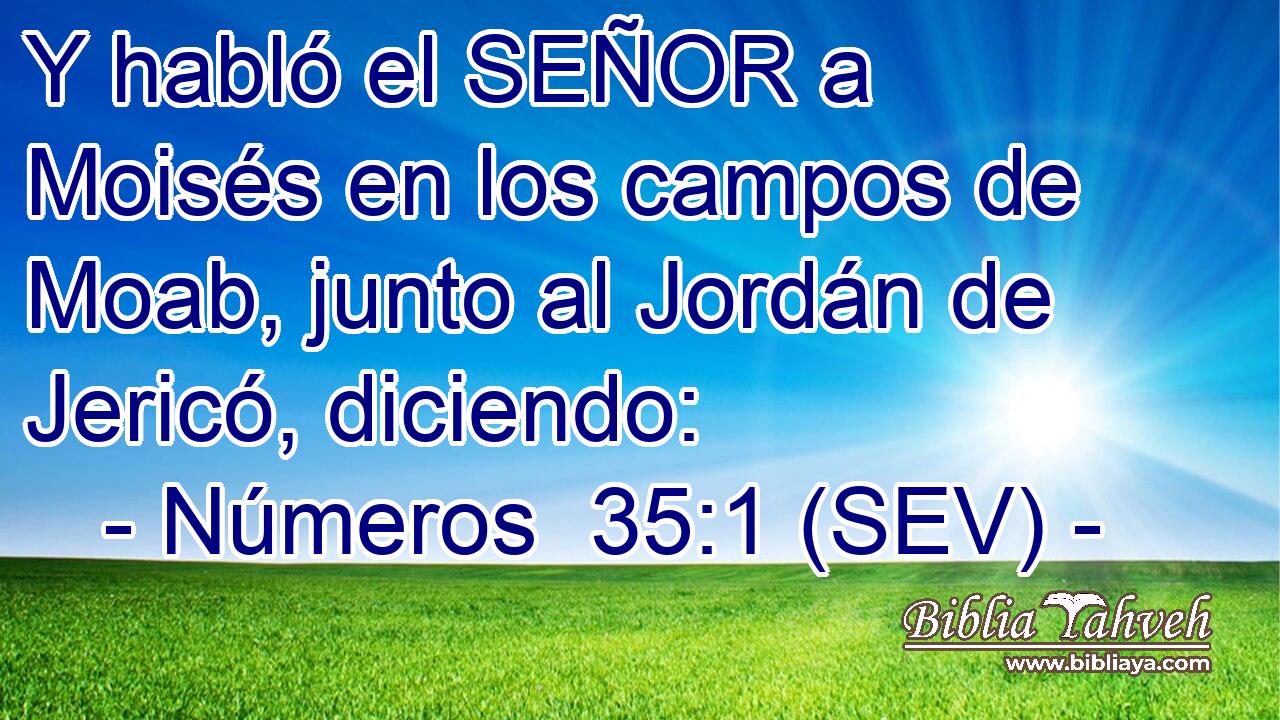 Y habló el SEÑOR a Moisés en los campos de Moab, junto al Jordán de Jericó, diciendo: