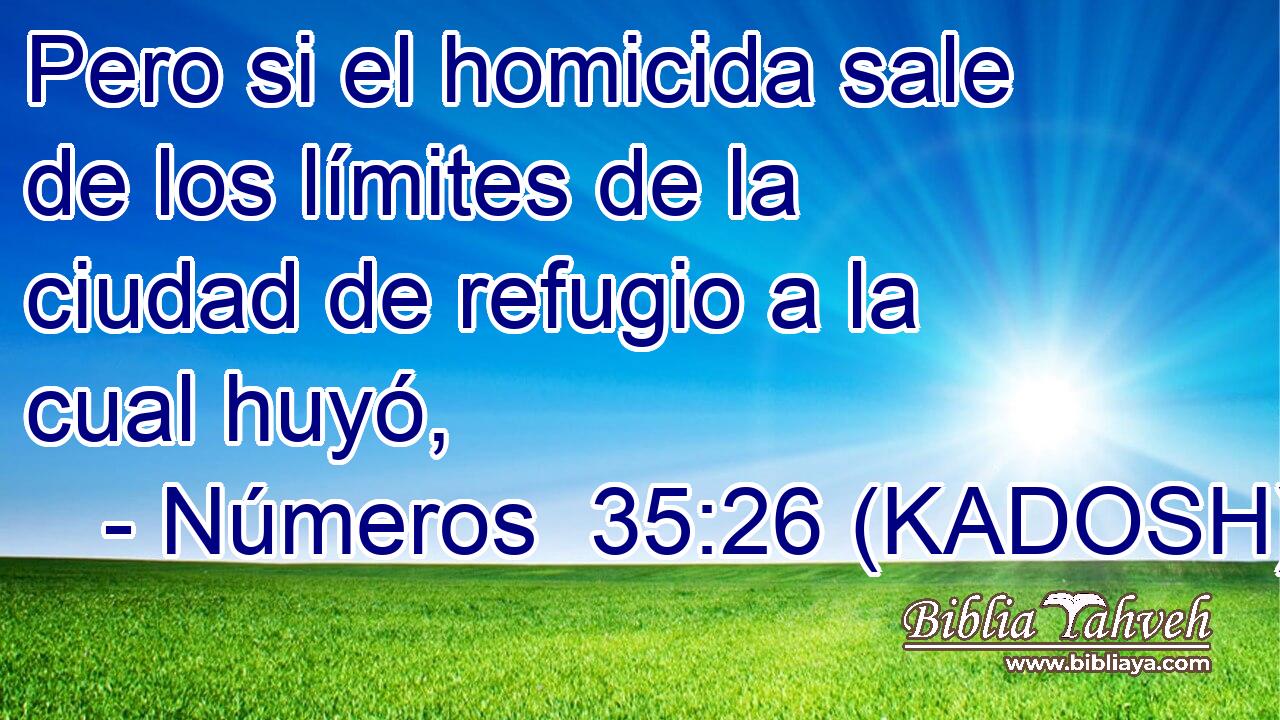  Pero si el homicida sale de los límites de la ciudad de refugio a la cual huyó, 