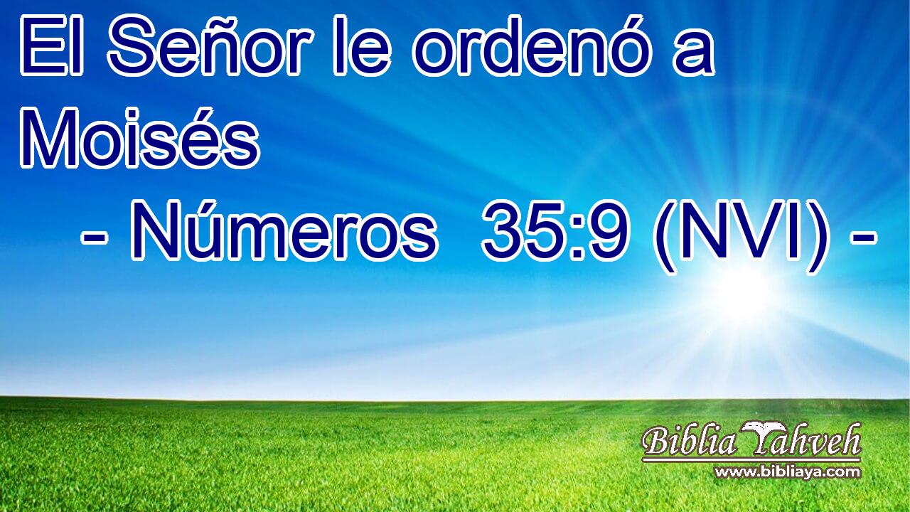  El Señor le ordenó a Moisés 