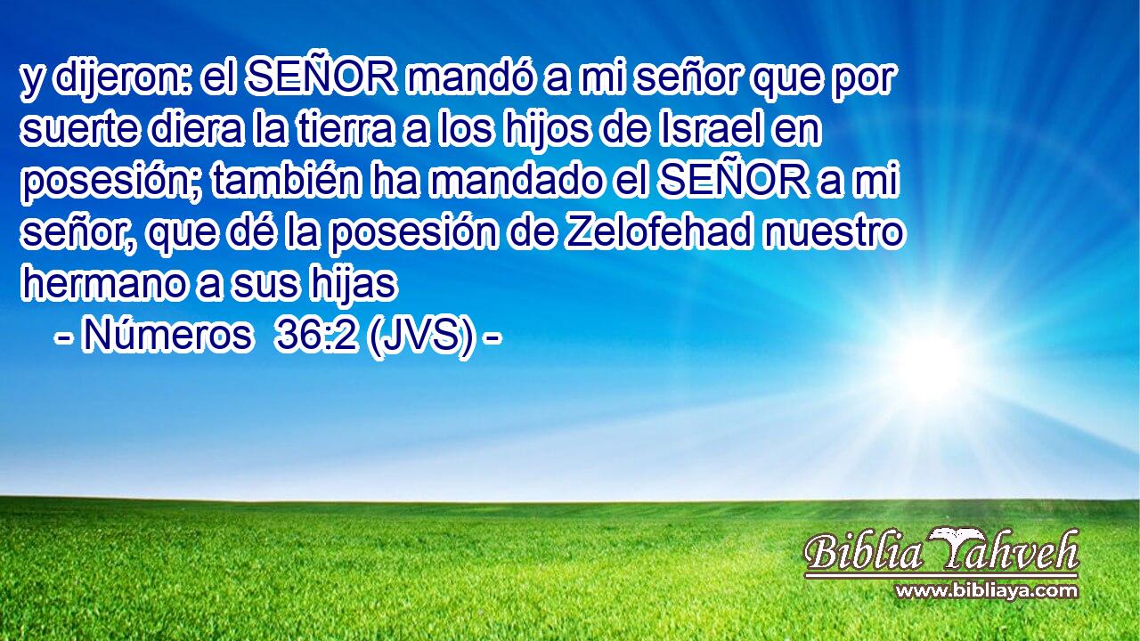 y dijeron: el SEÑOR mandó a mi señor que por suerte diera la tierra a los hijos de Israel en posesión; también ha mandado el SEÑOR a mi señor, que dé la posesión de Zelofehad nuestro hermano a sus hijas