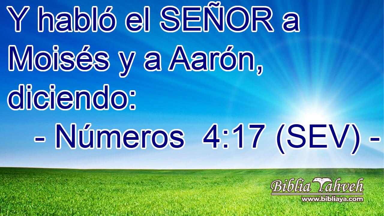 Y habló el SEÑOR a Moisés y a Aarón, diciendo: