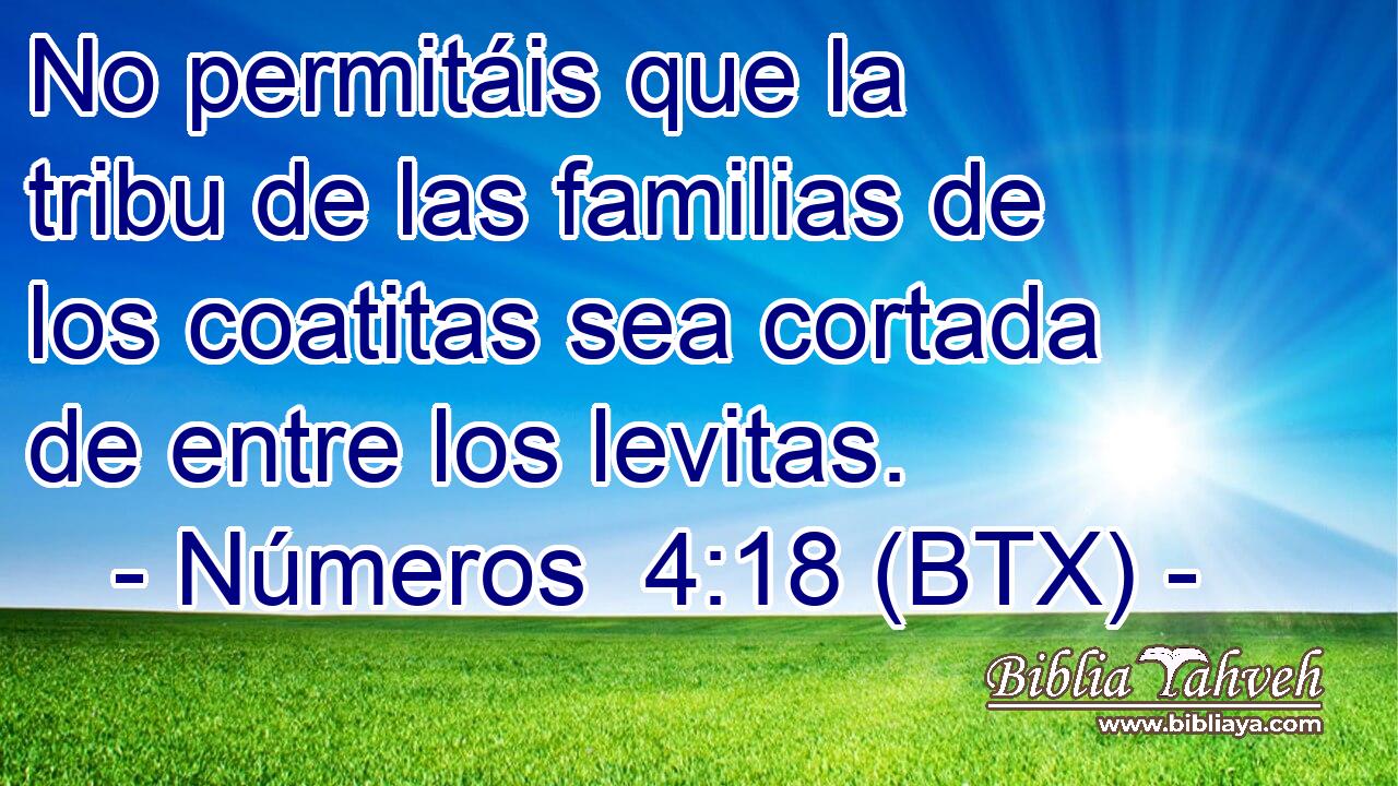 No permitáis que la tribu de las familias de los coatitas sea cortada de entre los levitas.