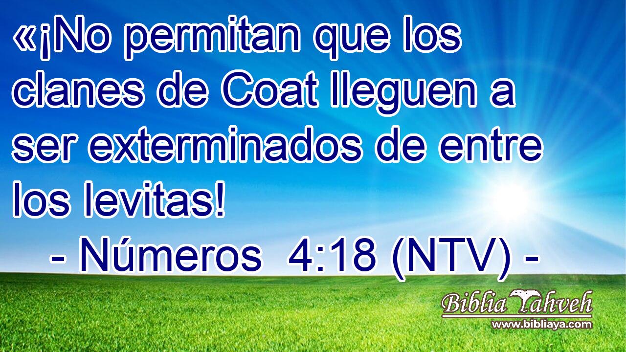 «¡No permitan que los clanes de Coat lleguen a ser exterminados de entre los levitas!