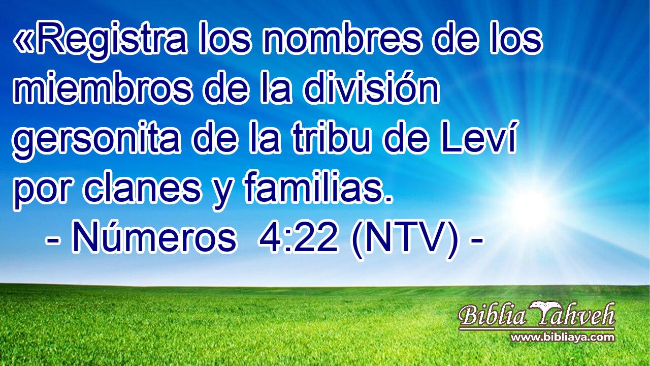 «Registra los nombres de los miembros de la división gersonita de la tribu de Leví por clanes y familias.